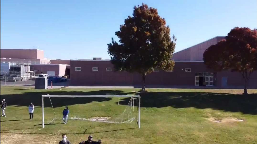 Flying a drone around snow canyon high